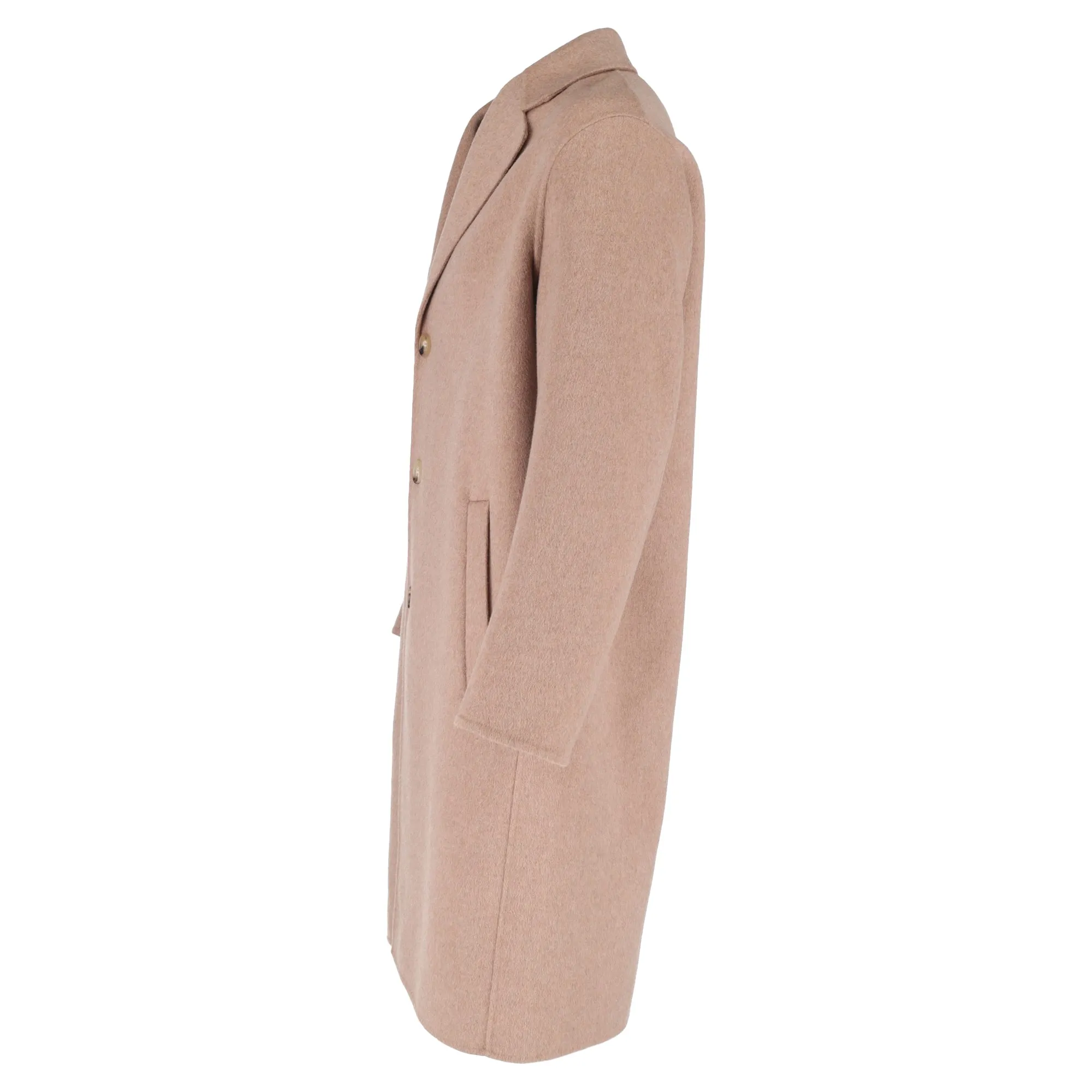 Acne Studios Long Coat in Beige Wool