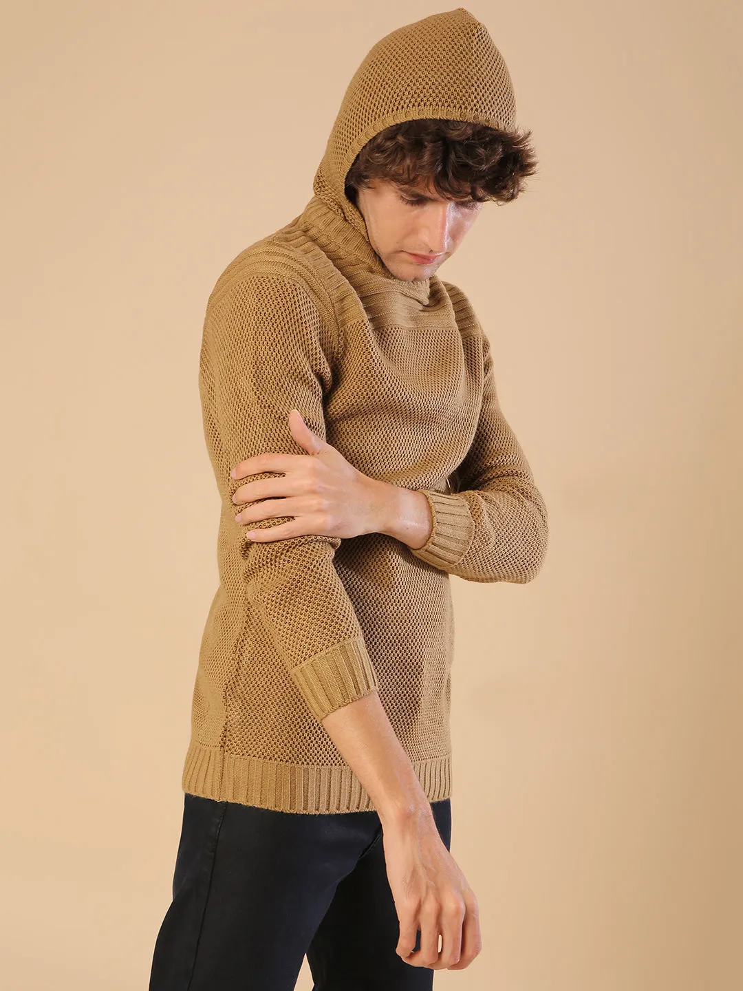 Campus Sutra Men Solid Full Sleeve Stylish Casual Sweaters