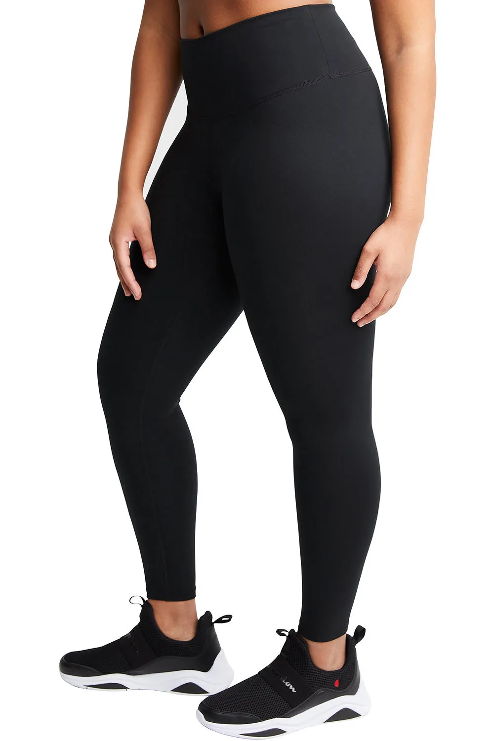 Champion Womens Sport Soft Touch Leggings w/ Pocket - Black