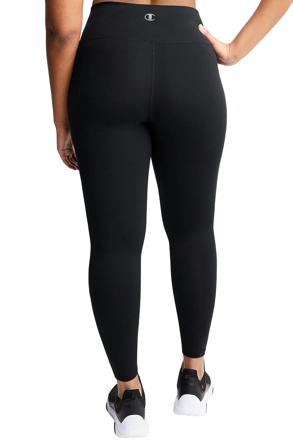 Champion Womens Sport Soft Touch Leggings w/ Pocket - Black