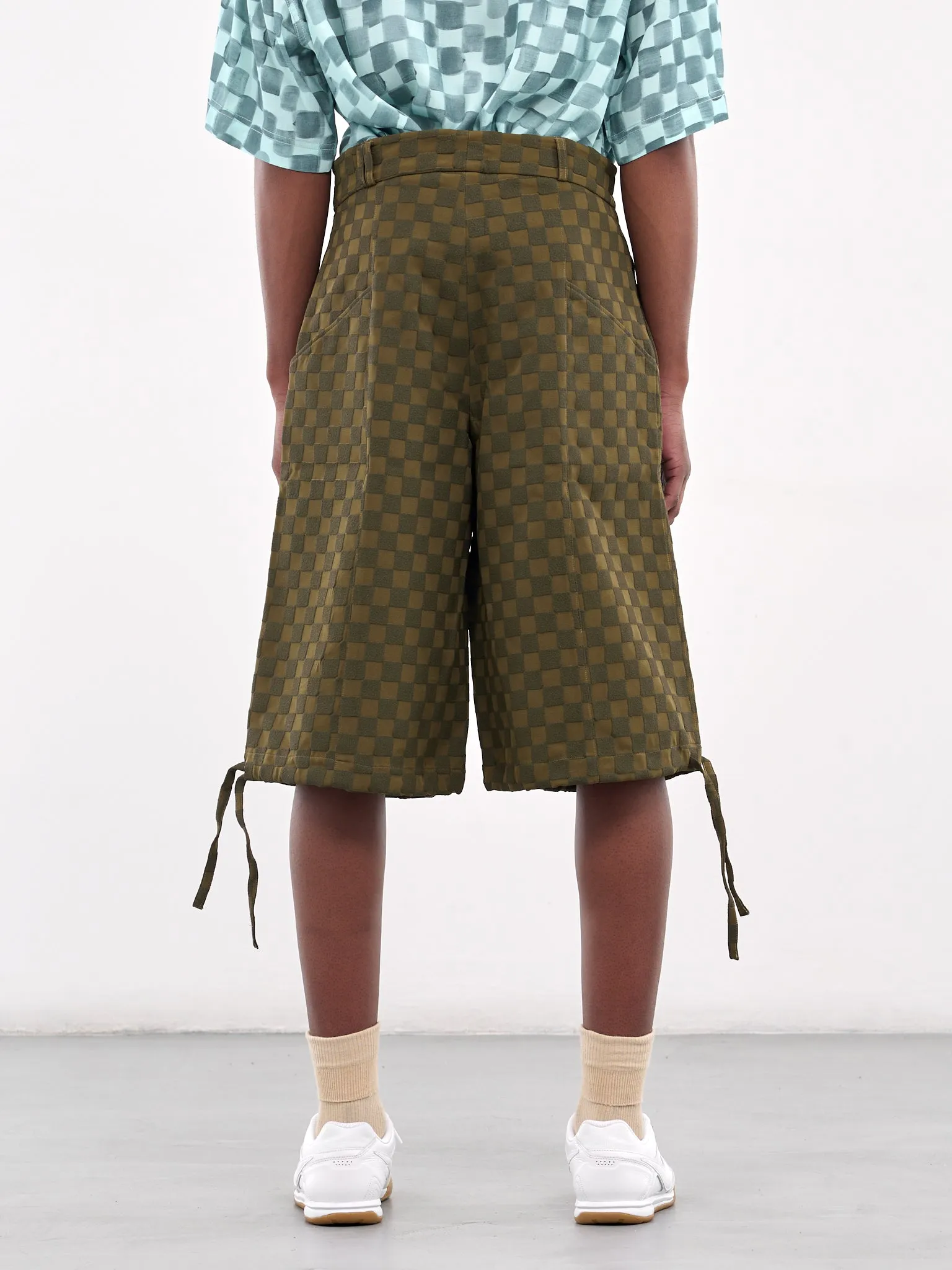 Checkerboard Shorts (PT022V3-GREEN)