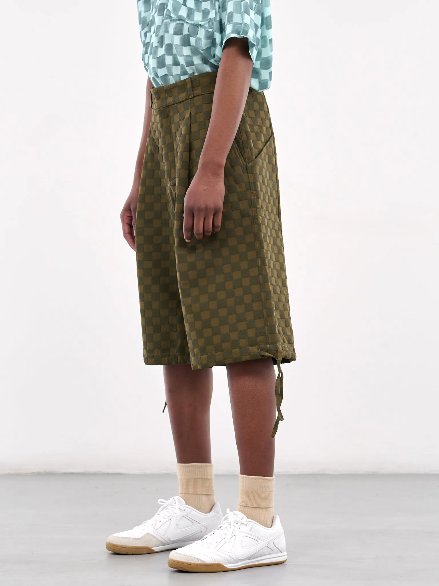 Checkerboard Shorts (PT022V3-GREEN)