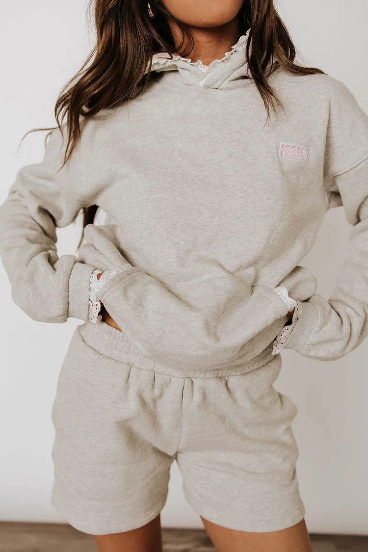 Comfort Zone Shorts - Grey Lace
