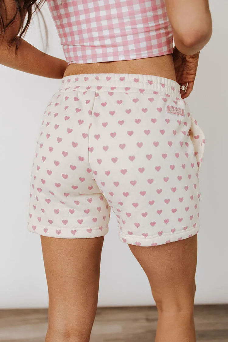 Comfort Zone Shorts - Sweet Hearts