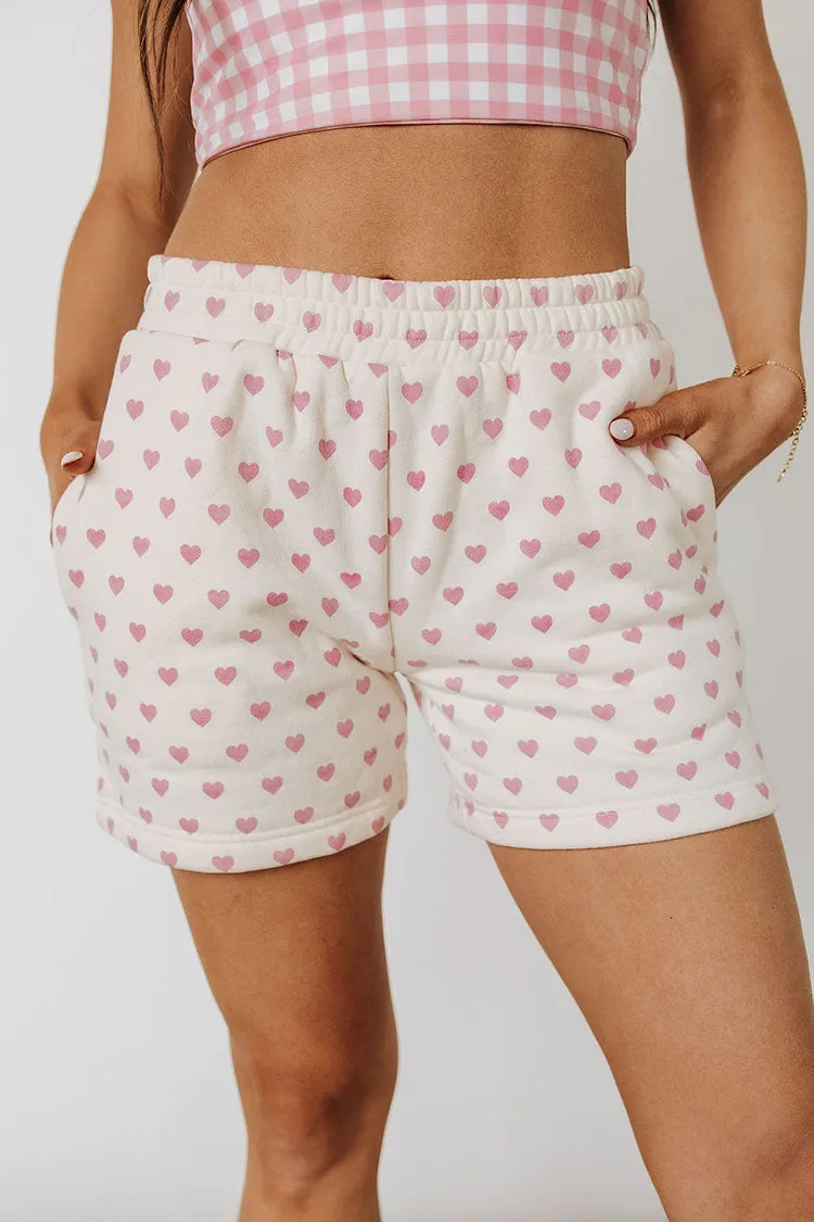 Comfort Zone Shorts - Sweet Hearts