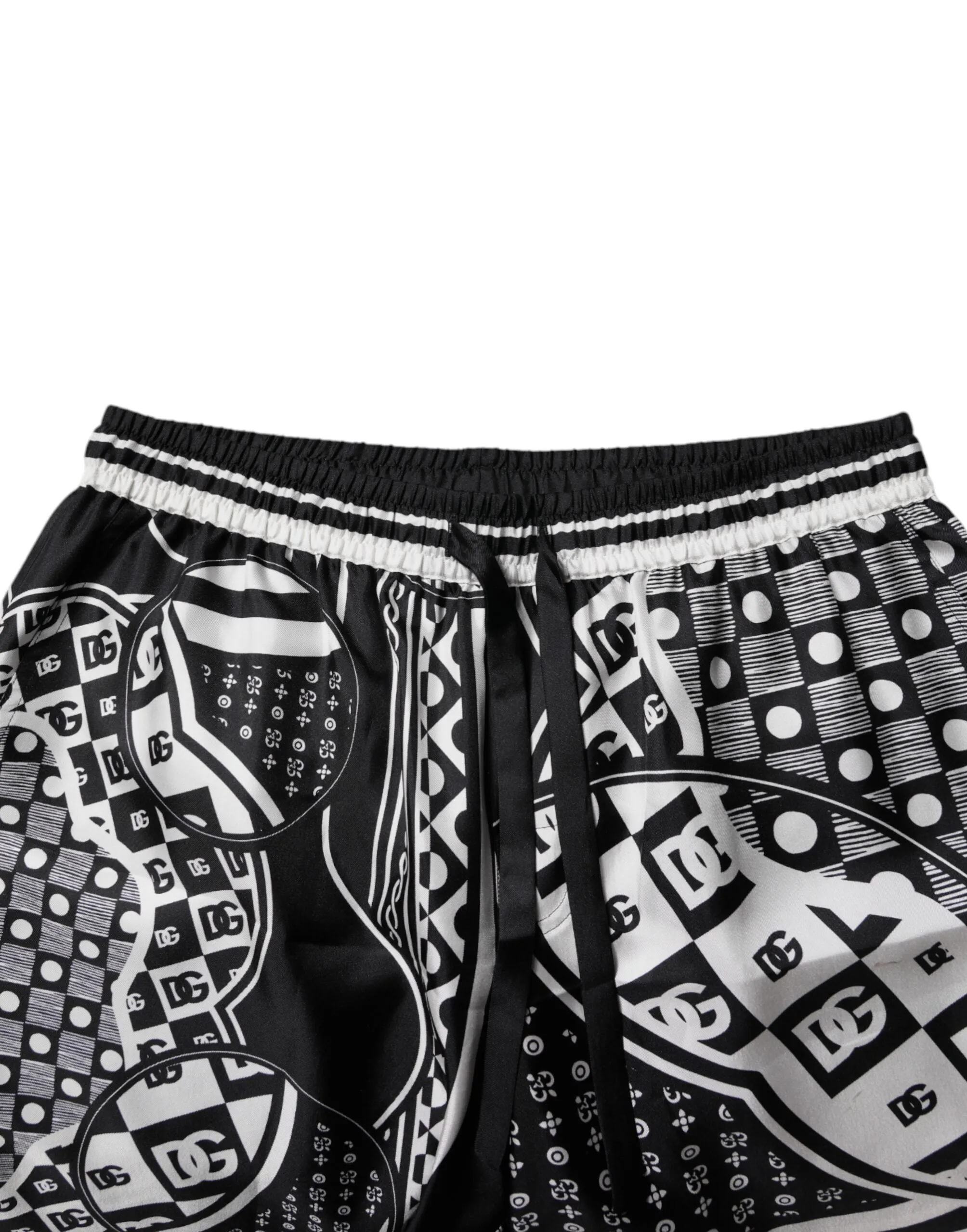 Dolce & Gabbana  Bandana Silk Men Bermuda Men's Shorts (Pre-Owned)