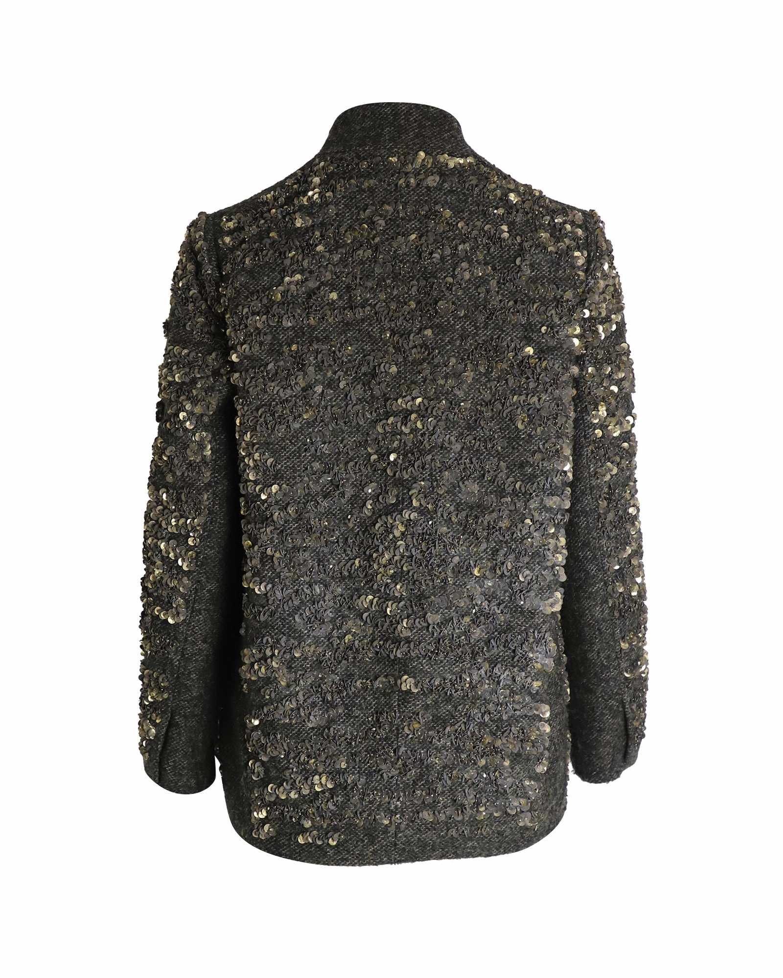 Isabel Marant Sequined Jacket in Green Wool