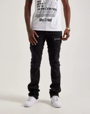 Kilogram Zipper Pocket Moto Jeans
