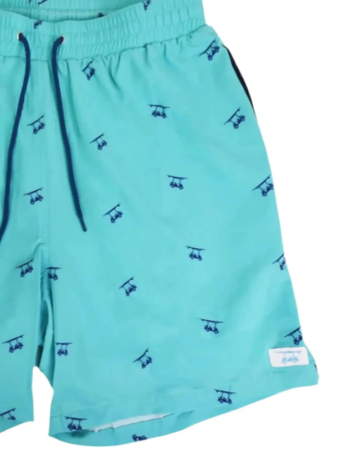 Men's Aruba With Golf Carts Swim Shorts In Blue