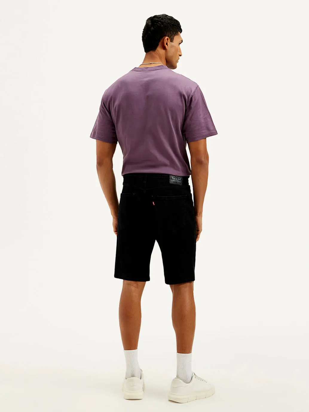 Men's Black Tapered Shorts