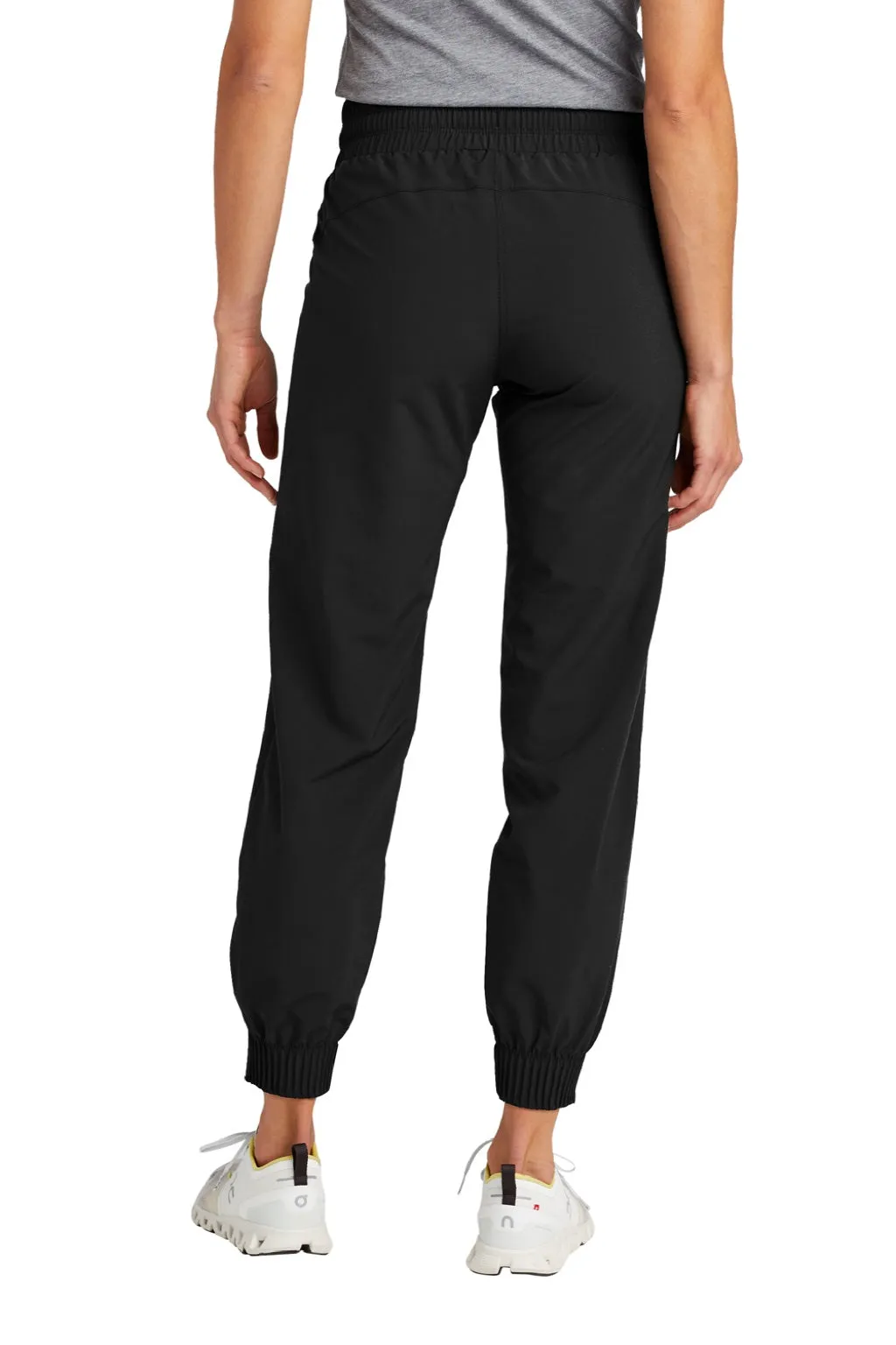 Ogio Womens Connection Water Resistant Jogger Sweatpants w/ Pockets - Blacktop