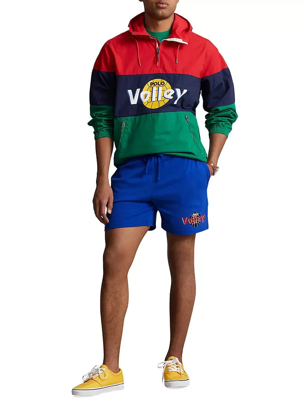 Polo Ralph Lauren Board Shorts Men's Blue Cotton Waffle-Knit Graphic MCWW171