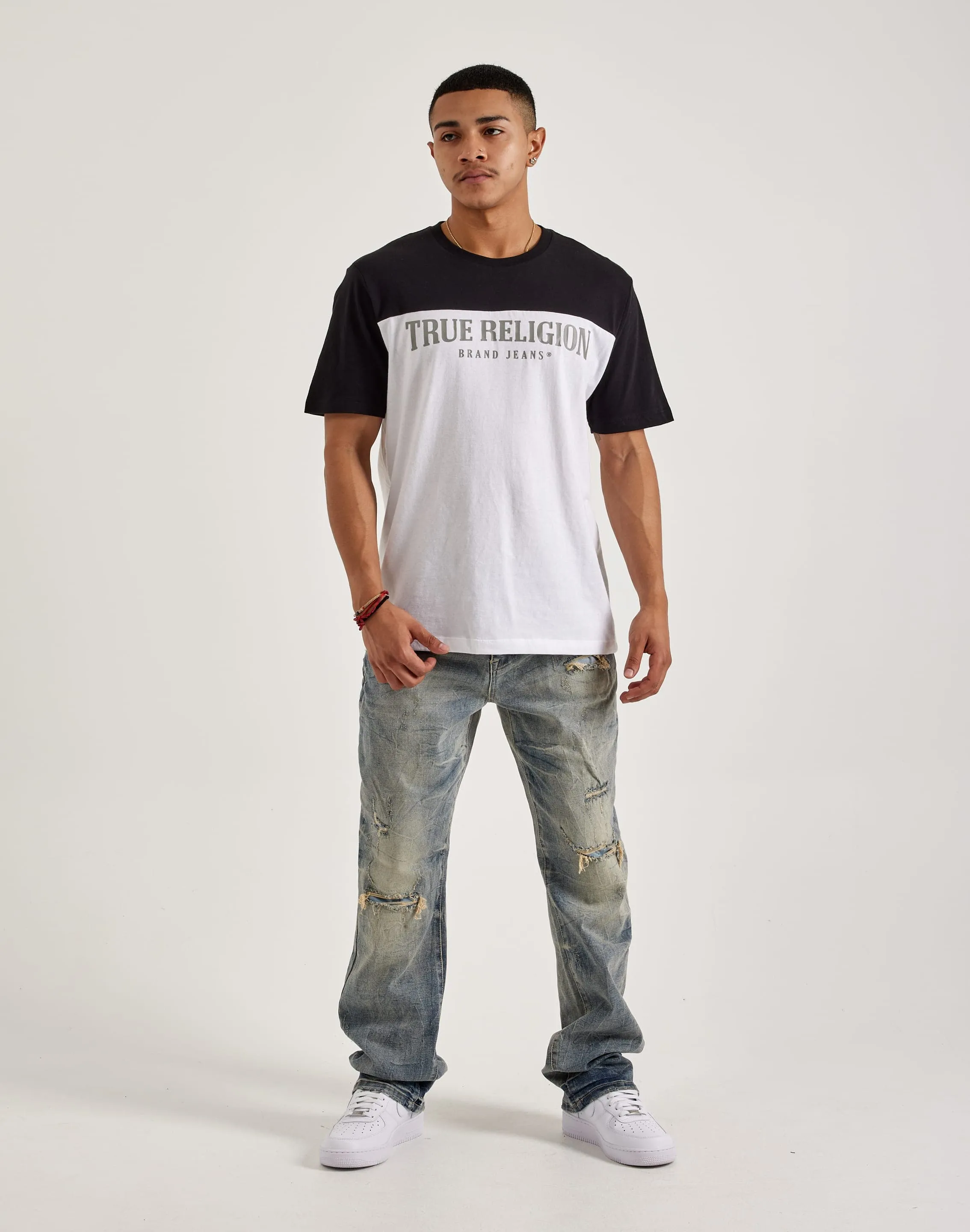Smoke Rise Rip & Repair Straight Denim Jeans