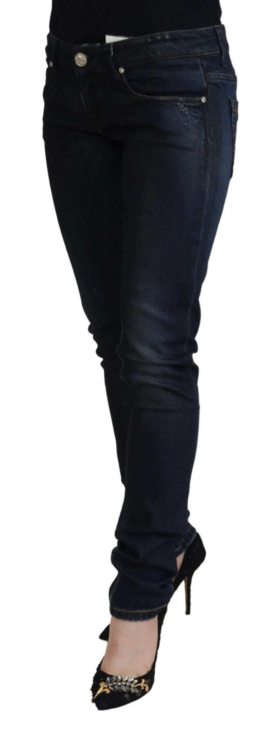 Acht  Cotton Low Waist Slim Fit Women Casual Women's Jeans