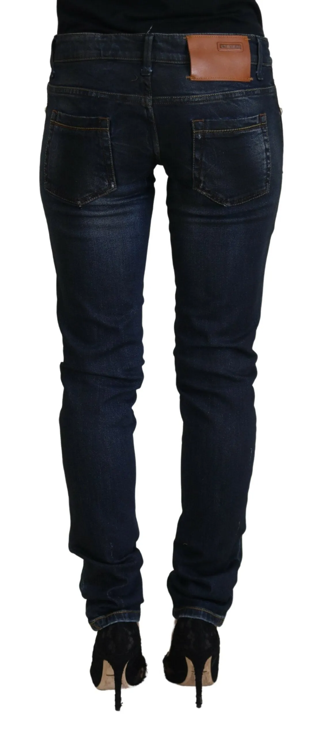 Acht  Cotton Low Waist Slim Fit Women Casual Women's Jeans