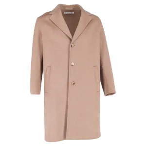 Acne Studios Long Coat in Beige Wool