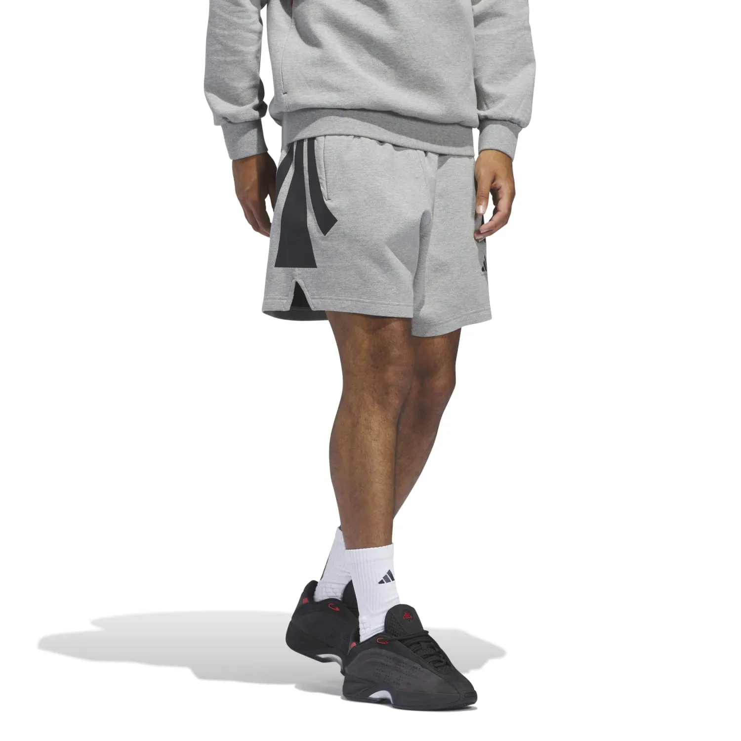 Adidas Unisex Basketball Spacer Shorts Grey JD7467