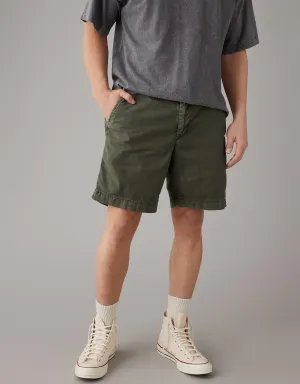 AE Flex 9" Weekend Linen-Blend Short