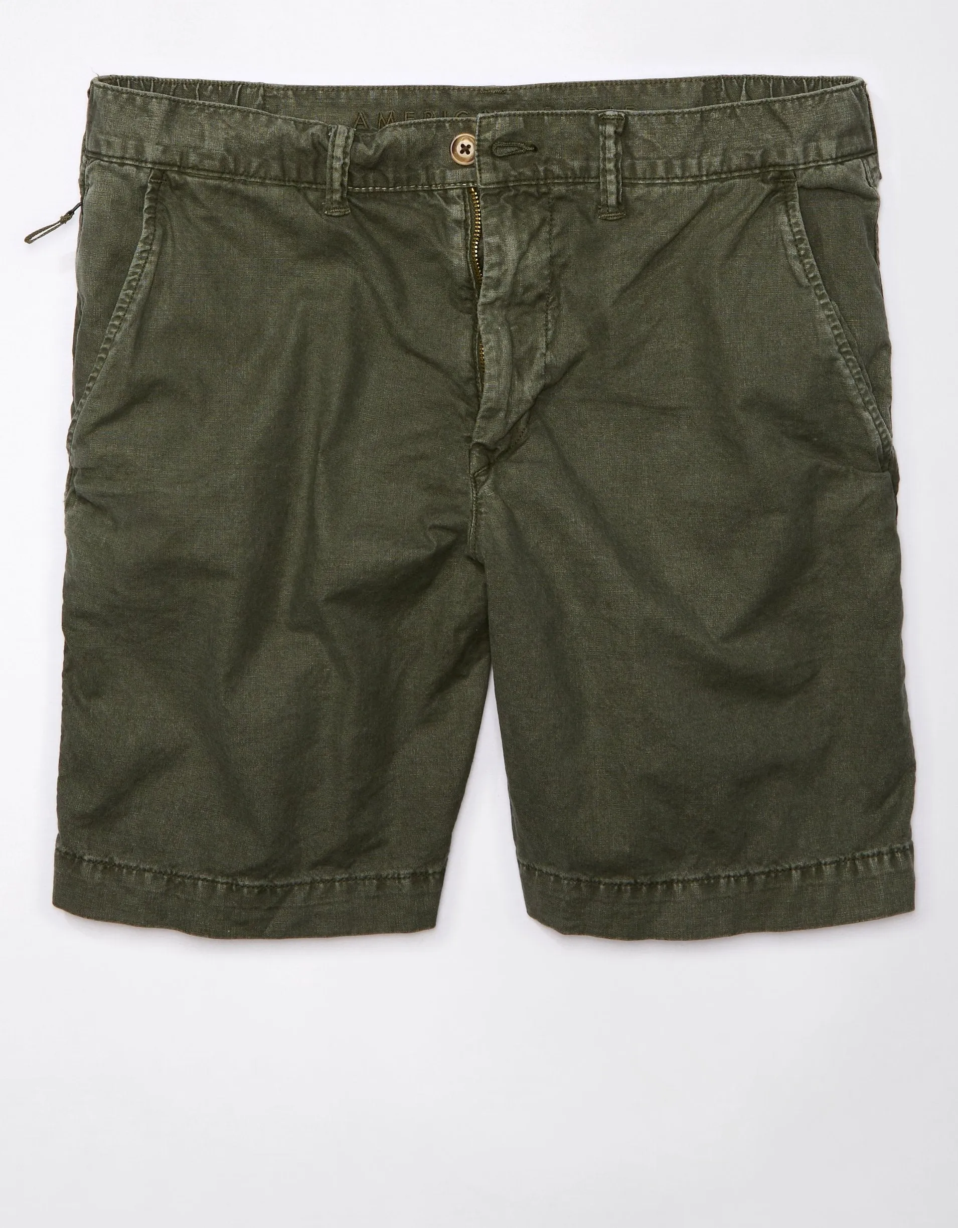 AE Flex 9" Weekend Linen-Blend Short
