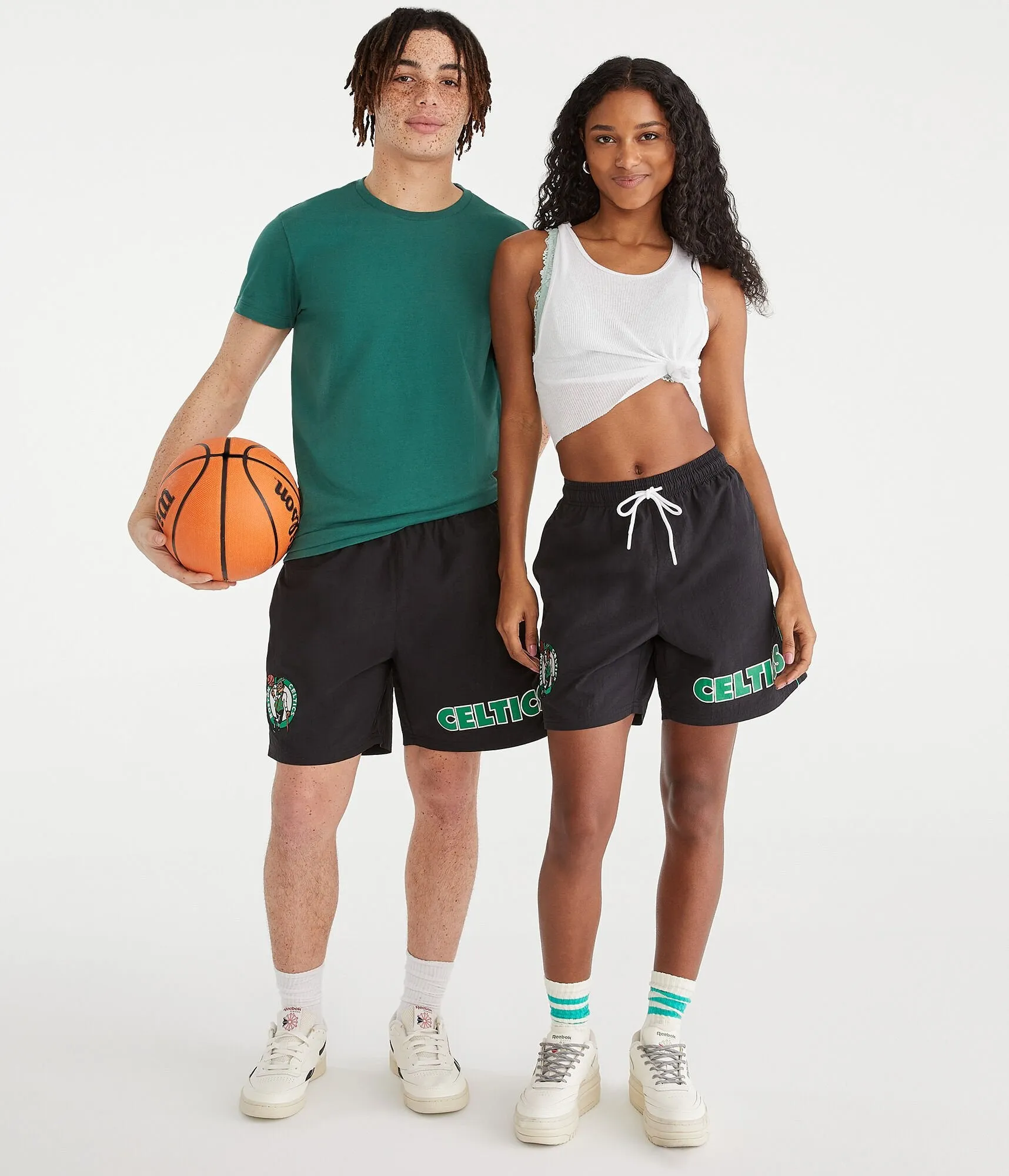 Aeropostale Boston Celtics Nylon Shorts 6.5"