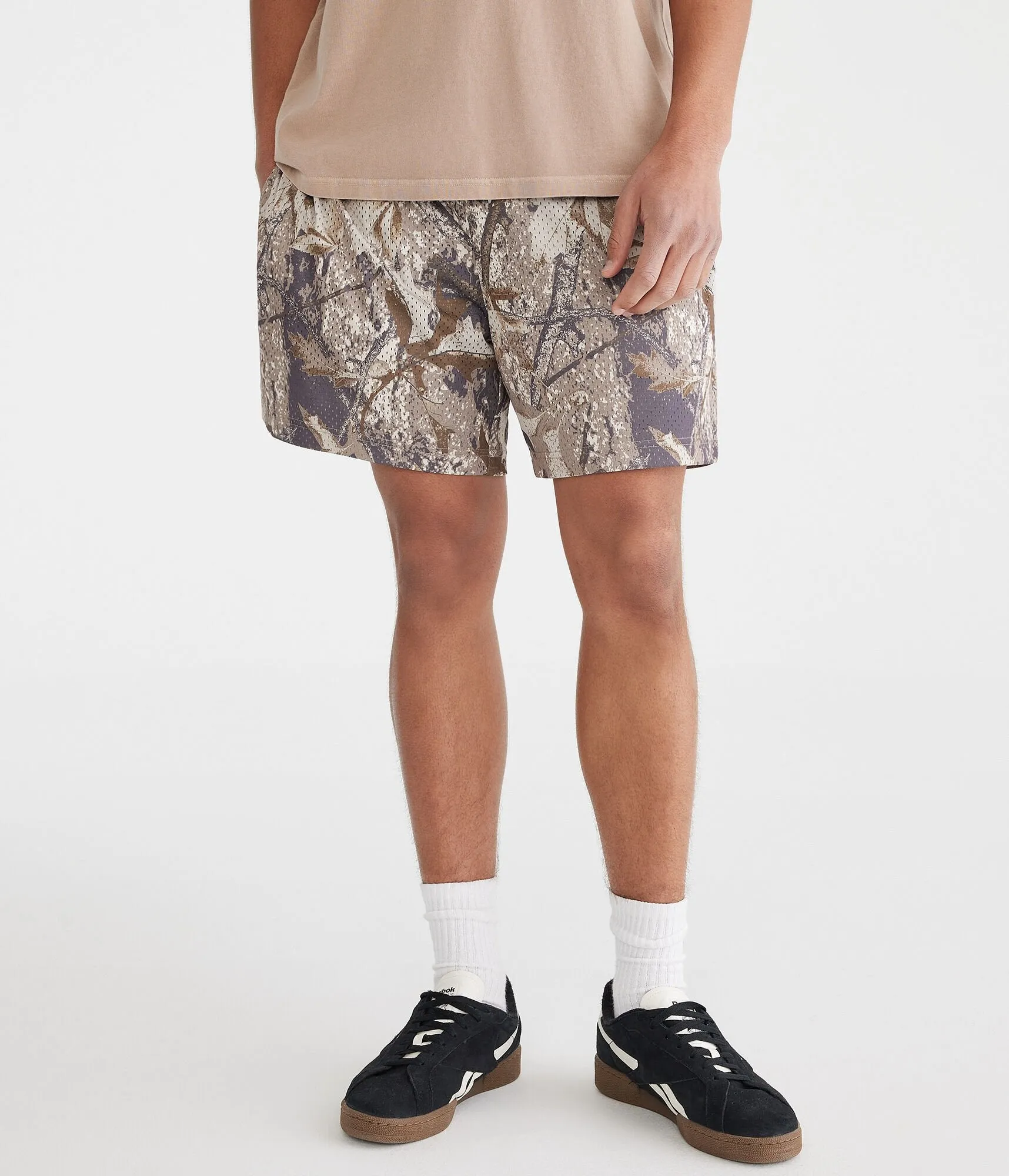 Aeropostale Forest Camo Mesh Shorts 6"