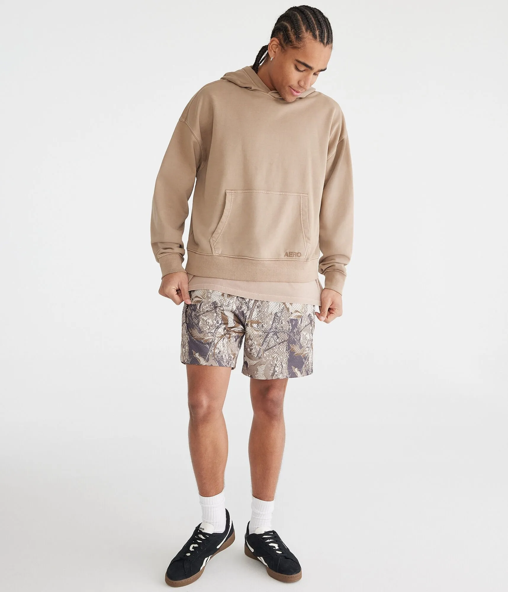 Aeropostale Forest Camo Mesh Shorts 6"