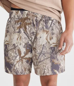 Aeropostale Forest Camo Mesh Shorts 6"