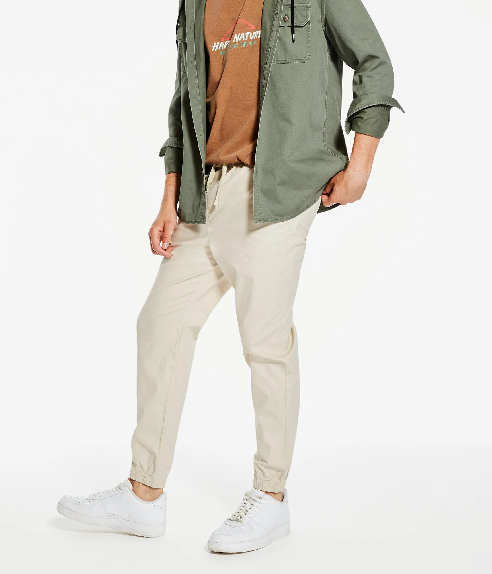 Aeropostale Men's Stretch Twill Joggers