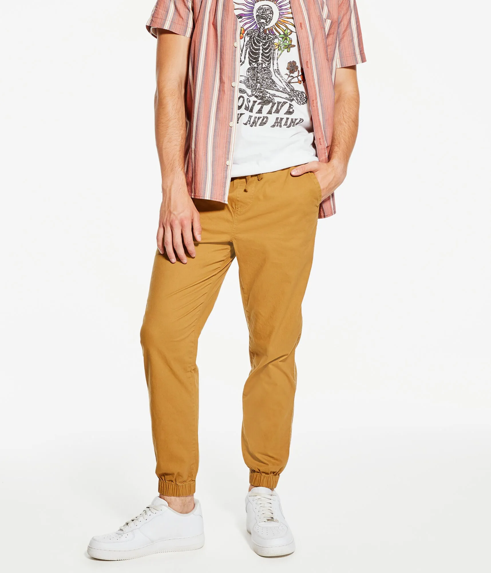 Aeropostale Men's Stretch Twill Joggers