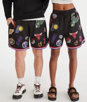 Aeropostale Nba Team Logos Mesh Shorts 6"