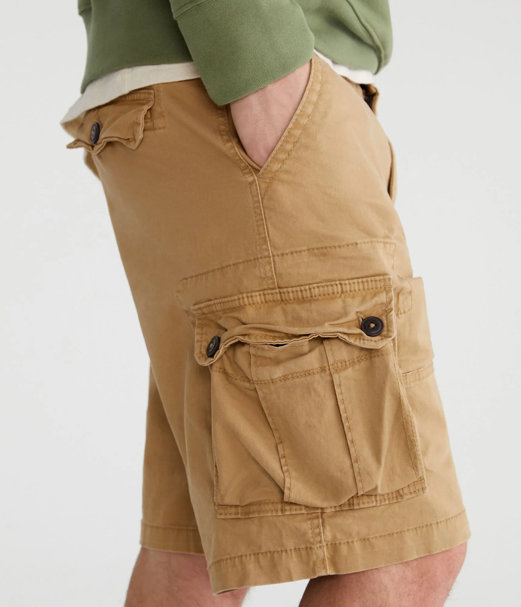 Aeropostale Stretch Twill Cargo Shorts 10"