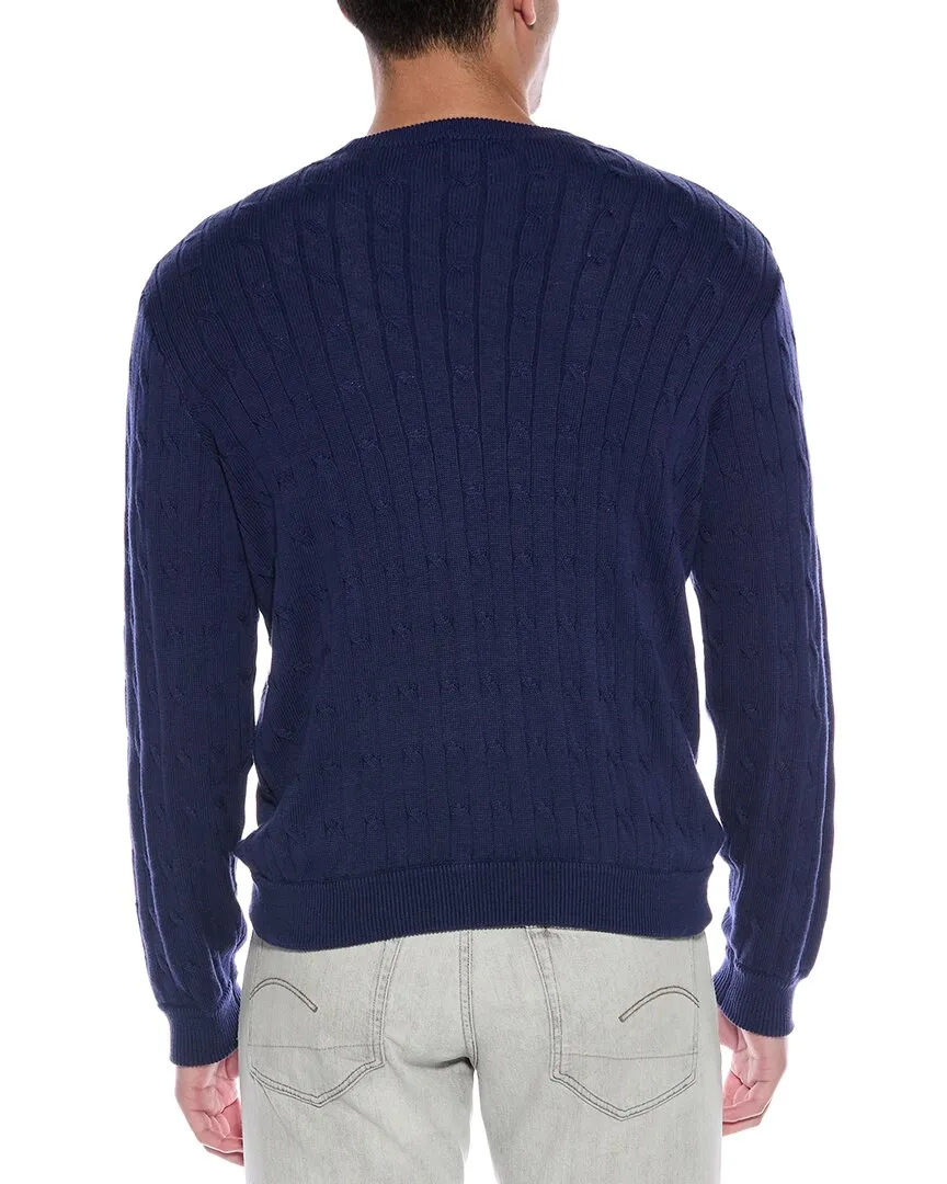Alashan Cable Cashmere-Blend Crewneck Sweater