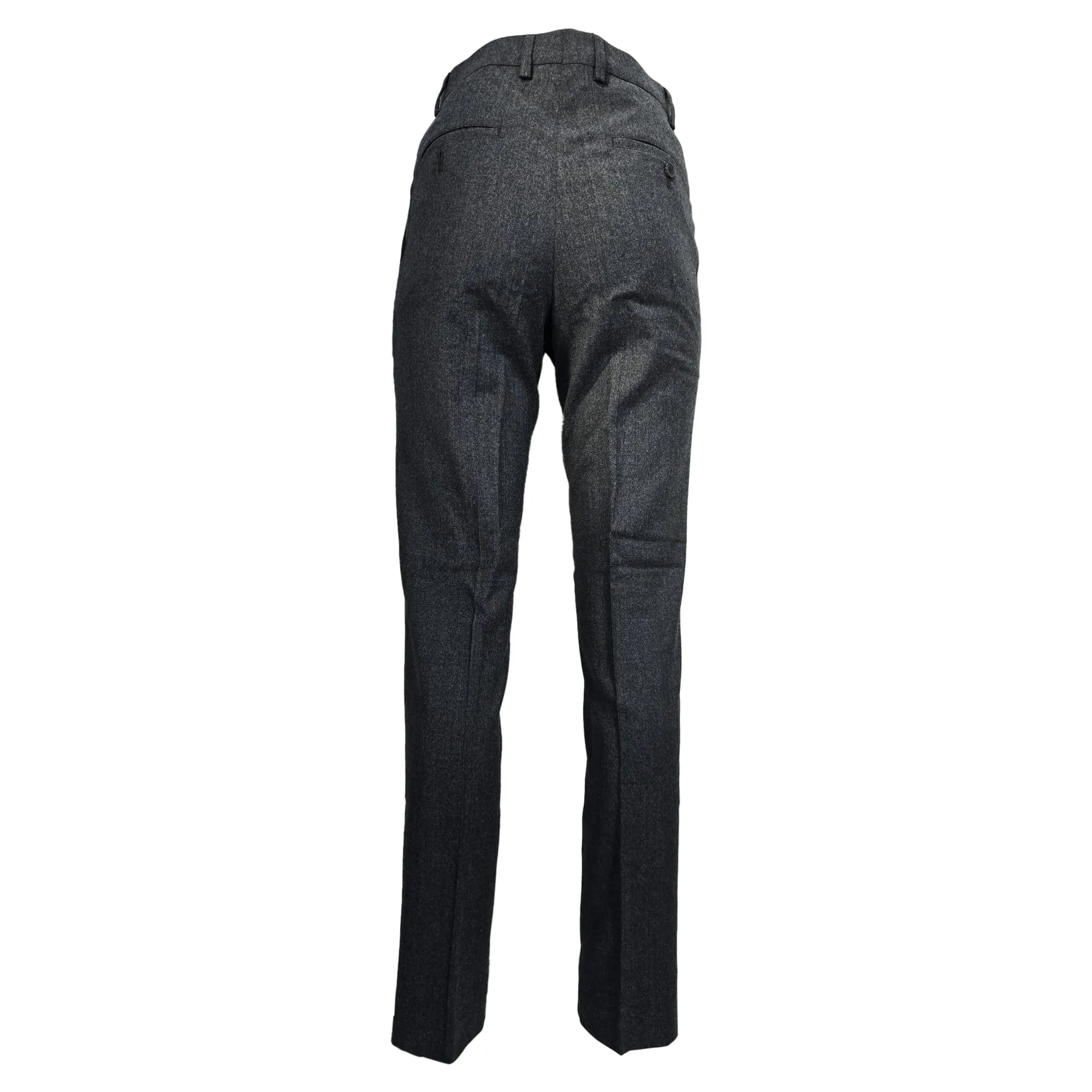 Ami Slim-Fit Trousers in Grey Wool