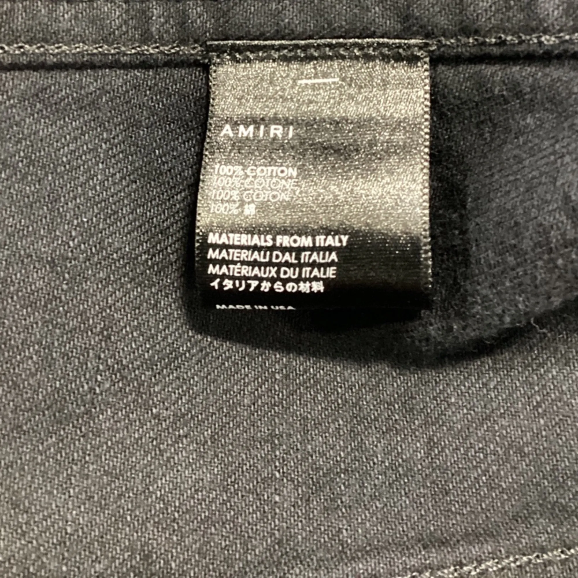 Amiri Lovers Trucker Graphic Print Denim Jacket in Black Cotton
