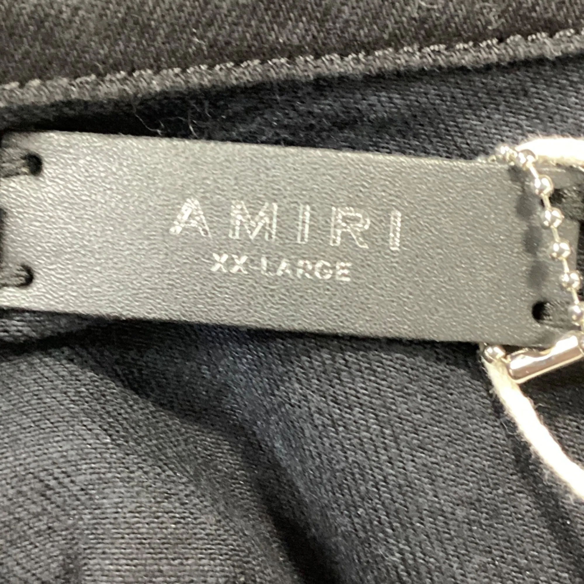 Amiri Lovers Trucker Graphic Print Denim Jacket in Black Cotton