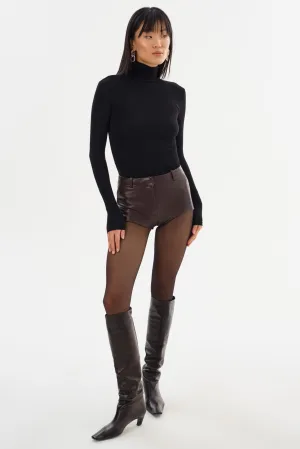ANNAISE | Leather Hot Shorts
