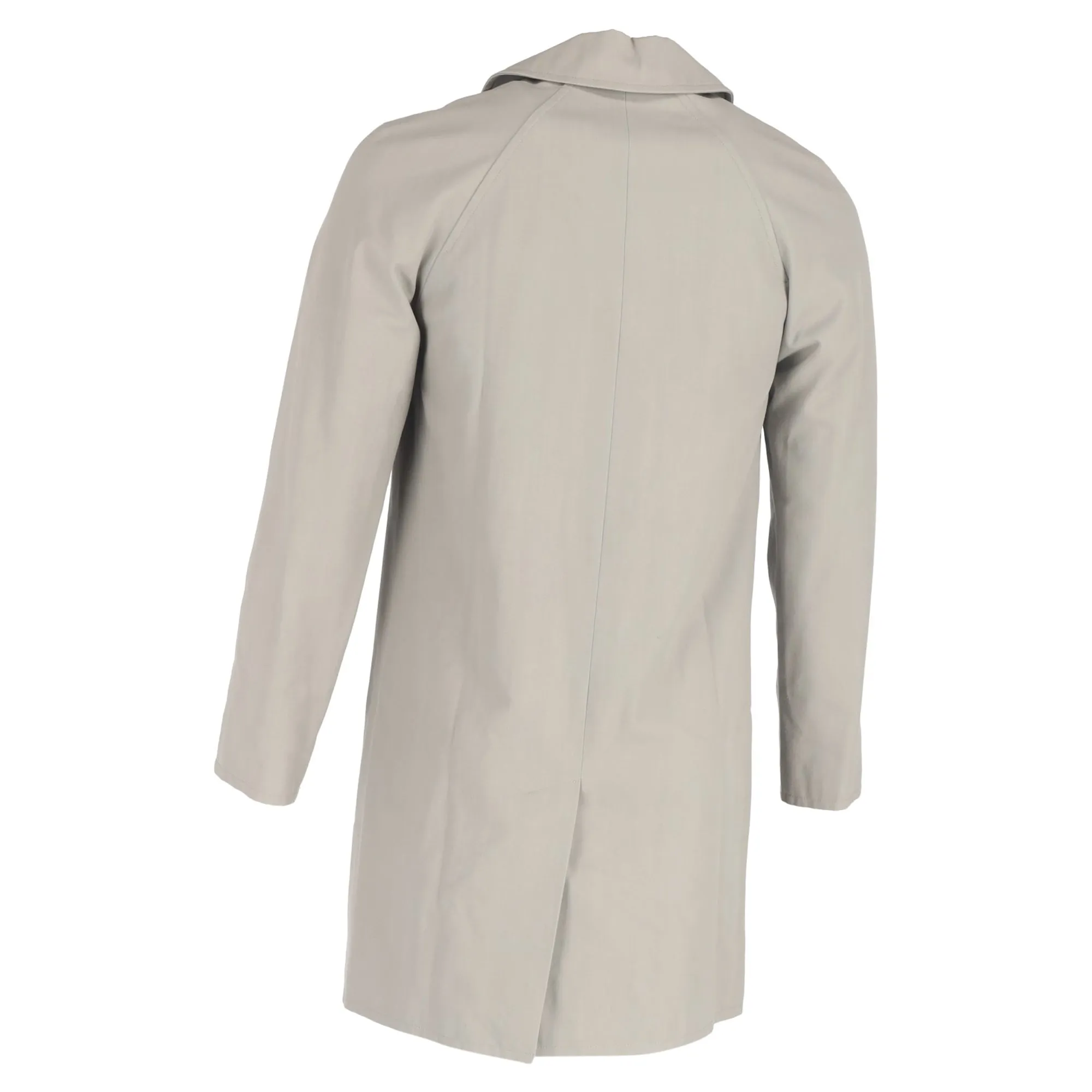 A.P.C. Double-Breasted Coat in Grey Cotton