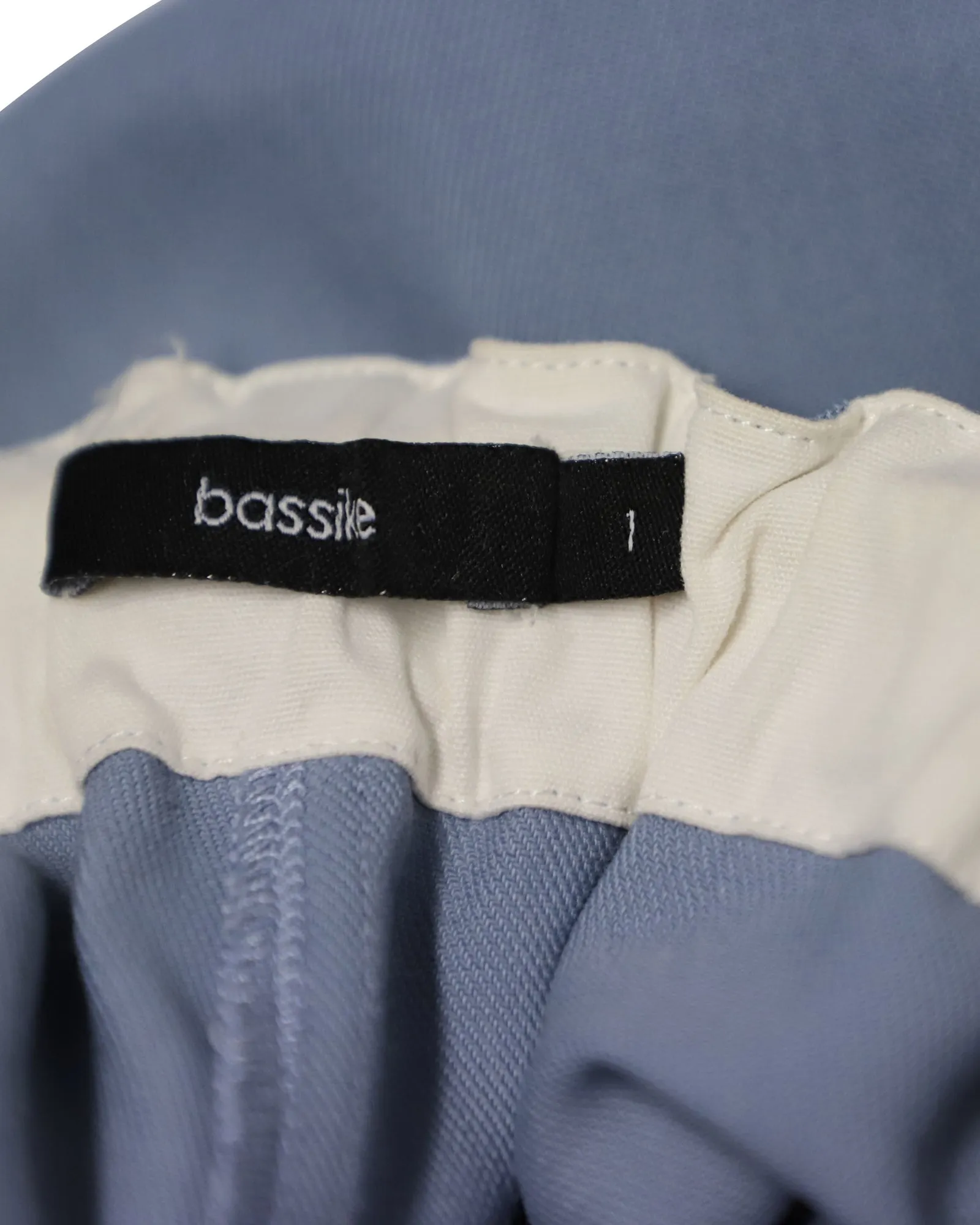 Bassike Tapered Pants in Blue Viscose
