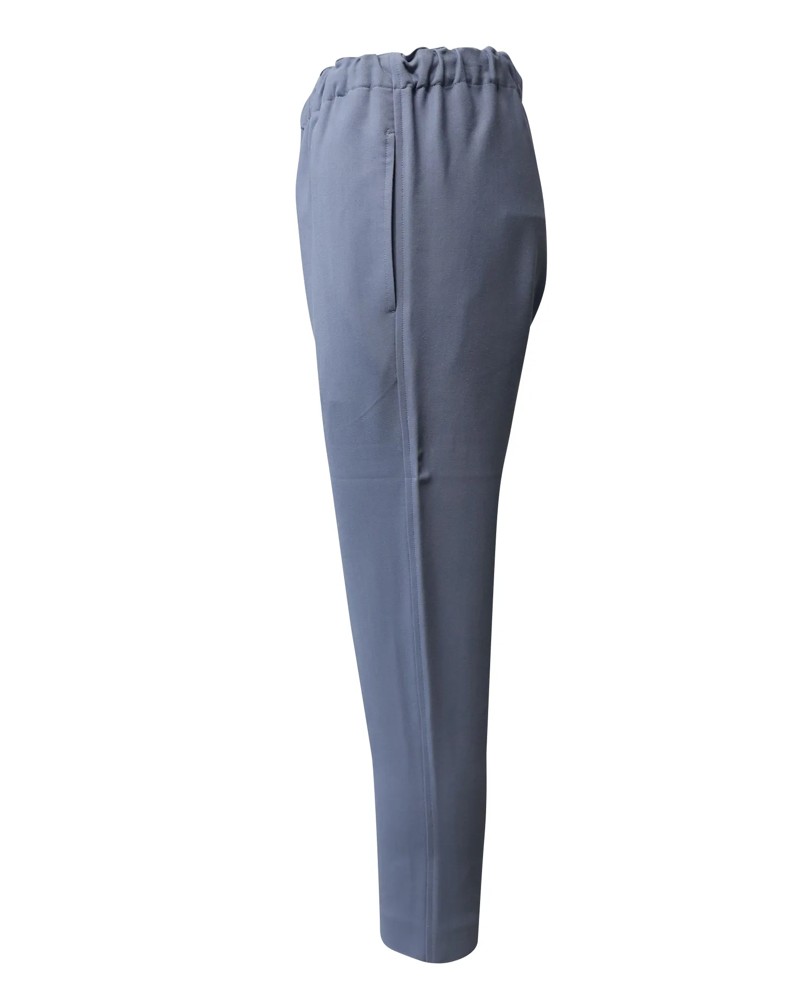 Bassike Tapered Pants in Blue Viscose