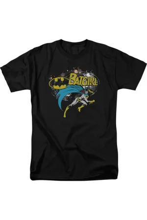 Batman Batgirl Halftone Short Sleeve Adult Tee / T-Shirt