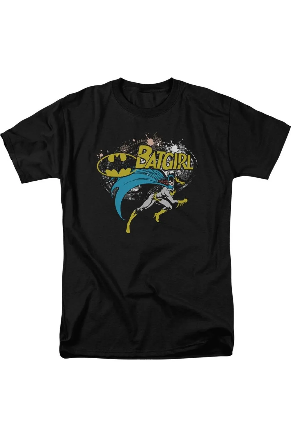 Batman Batgirl Halftone Short Sleeve Adult Tee / T-Shirt