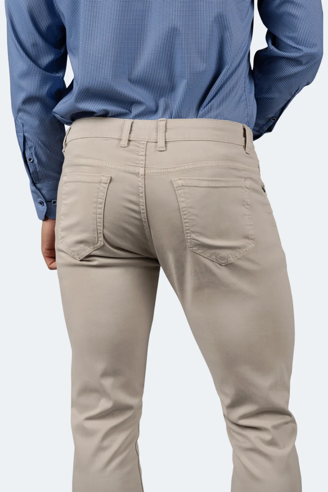 Beige Tencel Pants