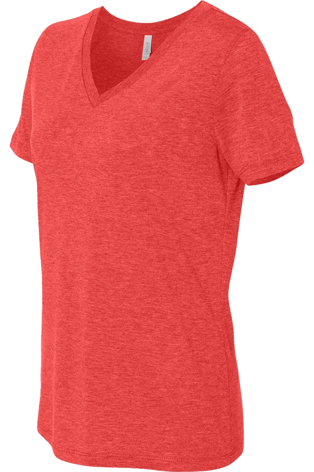 BELLA   CANVAS Women´s Relaxed Triblend Short Sleeve V-Neck Tee