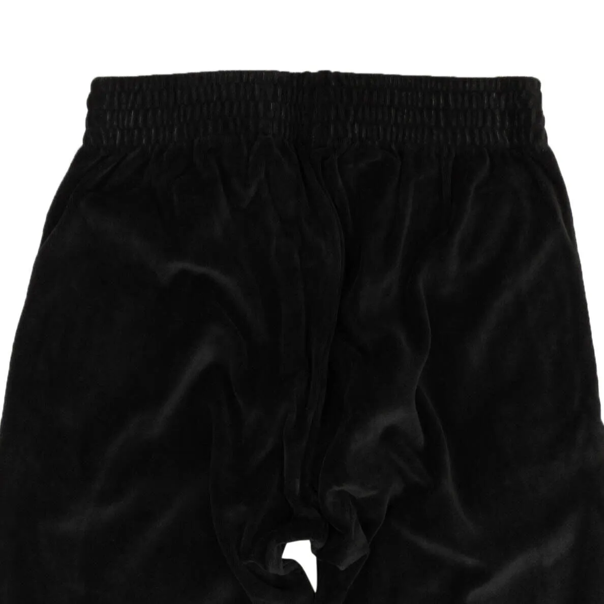 Black Velour Logo Sweatpants