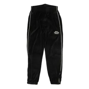 Black Velour Logo Sweatpants