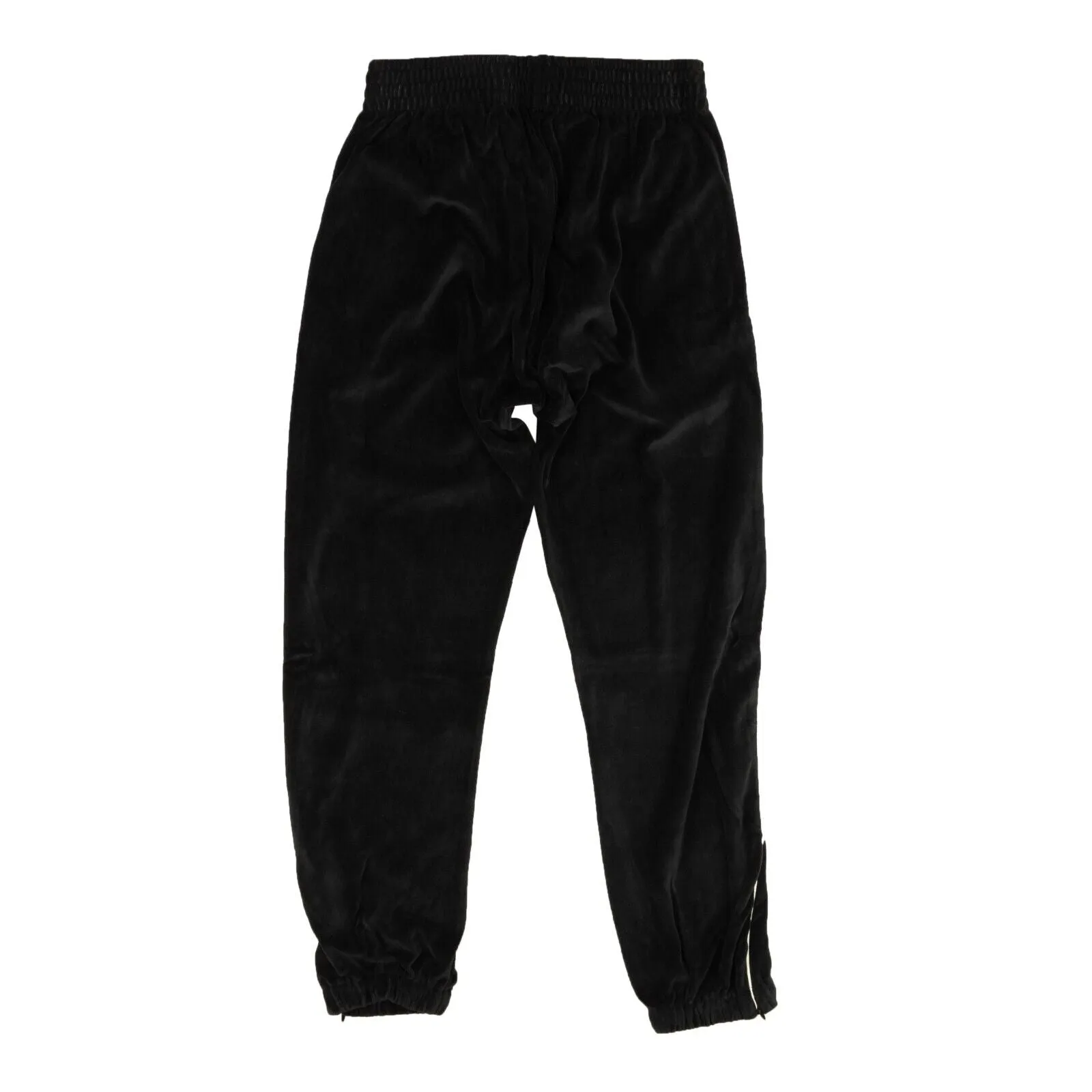 Black Velour Logo Sweatpants