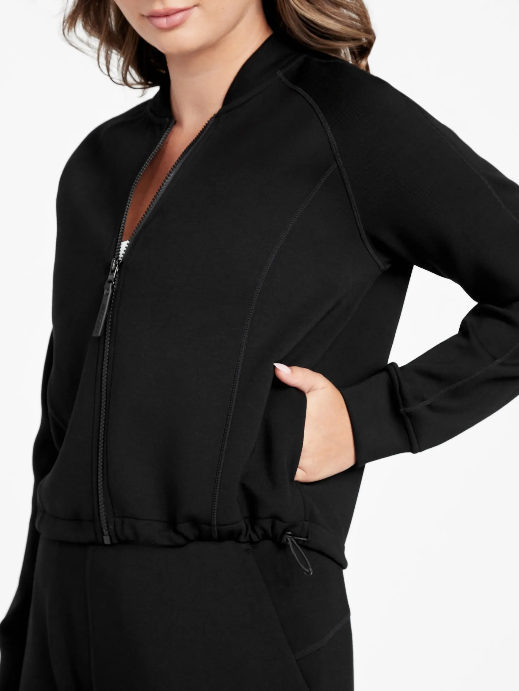Blaire Scuba-Knit Jacket