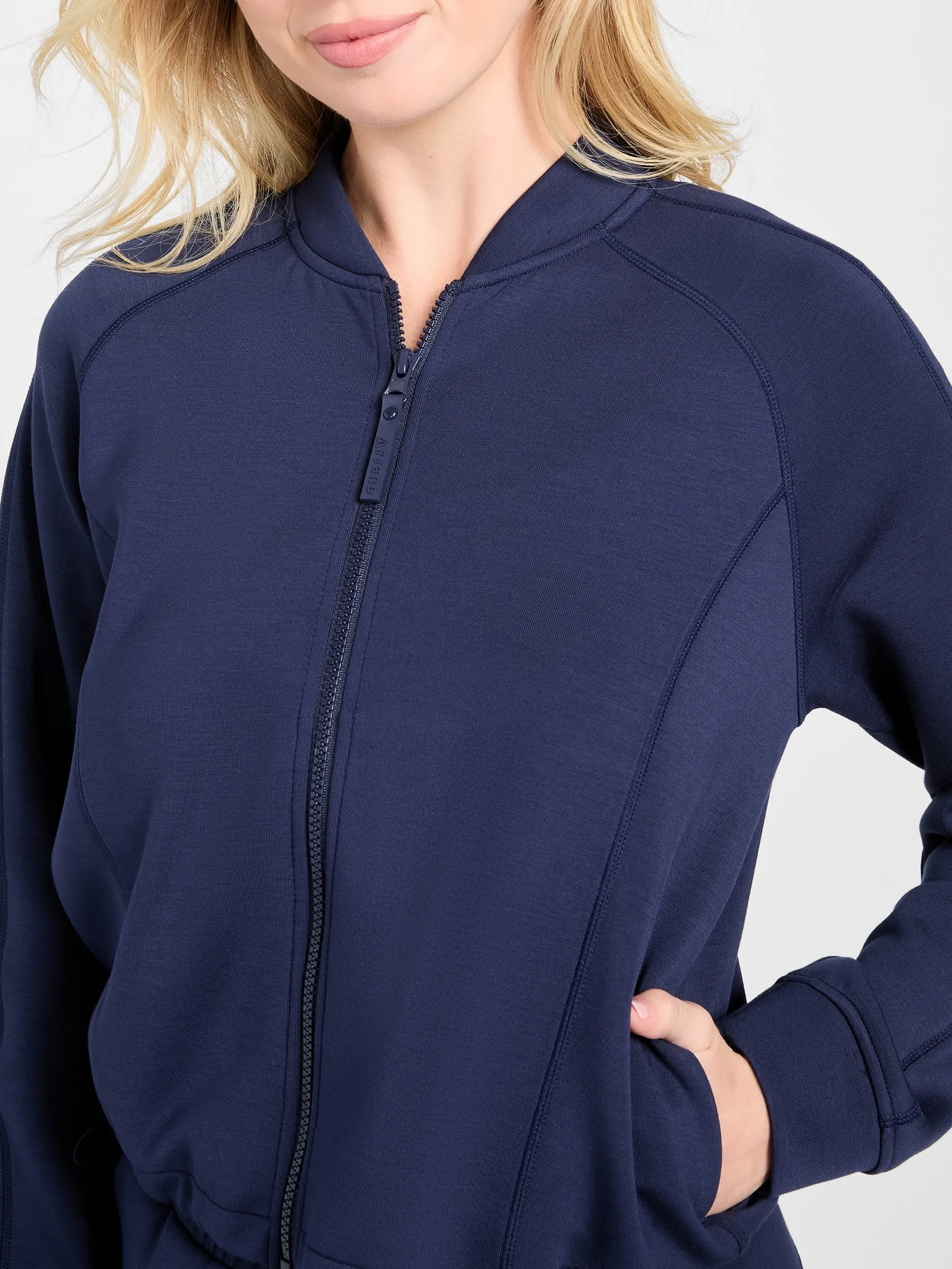 Blaire Scuba-Knit Jacket