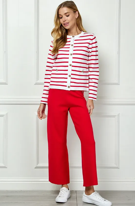 Brooklyn Striped Cardigan Sweater