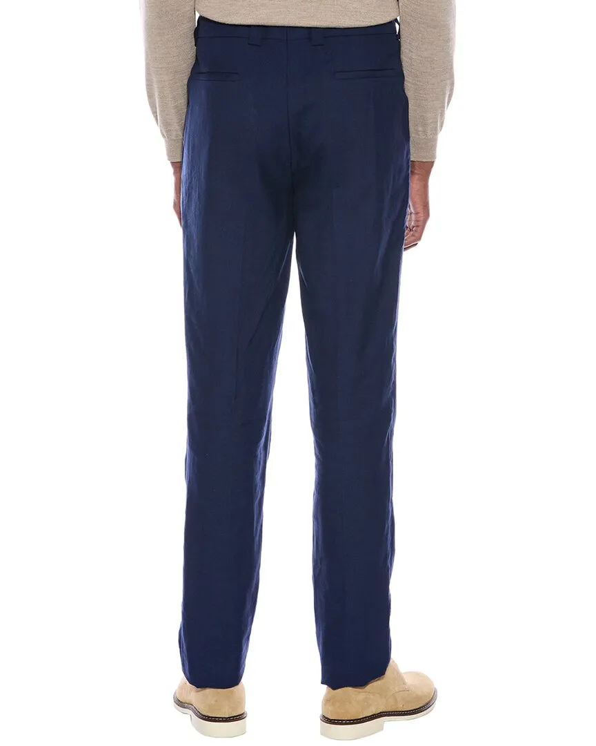 Brunello Cucinelli Leisure Fit Linen & Wool-Blend Pant